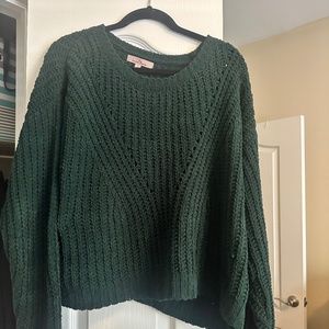 Emerald green Love Tree sweater